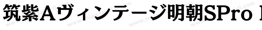 筑紫Aヴィンテージ明朝SPro R字体转换